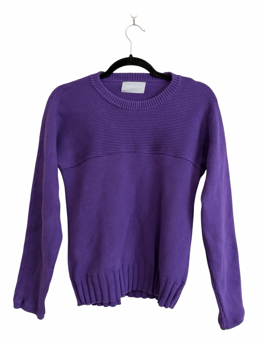 Modern Citizen Purple Cotton Knit Sweater Size Medium